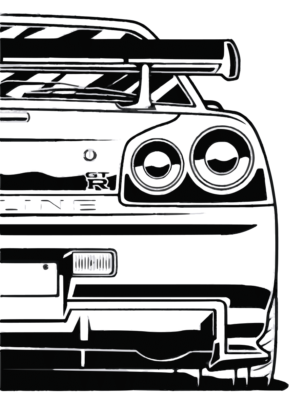 Skyline back no color