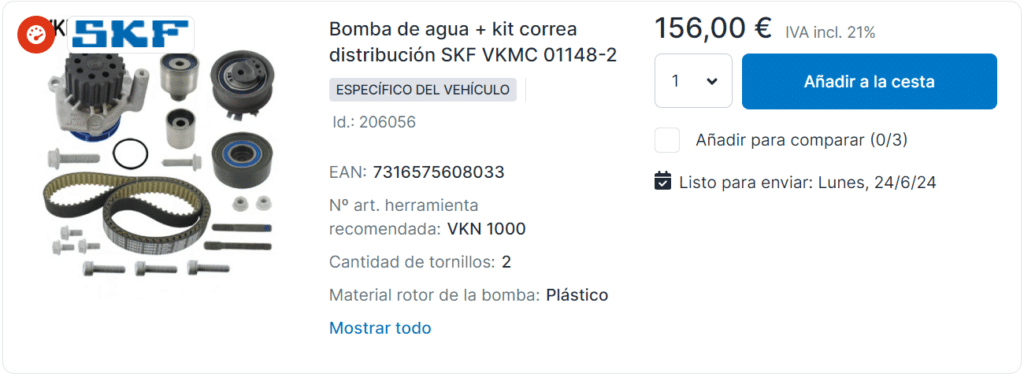 Ejemplo TRODO Correa Distribucion