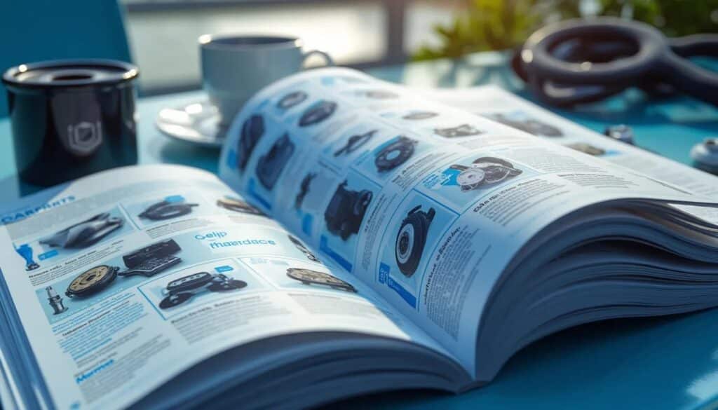 El catálogo de Trodo que se muestra en la imagen parece estar relacionado con piezas y accesorios automotrices. Trodo.es ofrece una amplia gama de recambios para coches, incluyendo frenos, aceites de motor, filtros, amortiguadores, y más12. También tienen herramientas y productos de estética para vehículos.