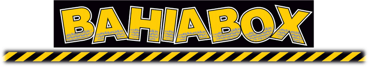 Logo de BAHIABOX en letras mayúsculas amarillas.