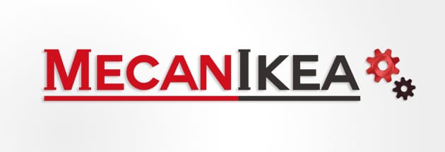 Mecanikea. Logo con engranajes a la derecha.