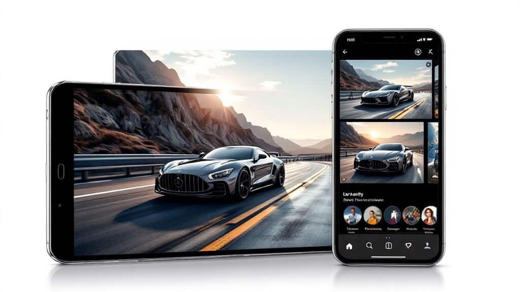 Contenido audiovisual automotriz adaptado profesionalmente para múltiples formatos y plataformas sociales