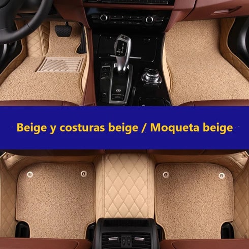 Alfombrillas coche beige Matscarlux.
