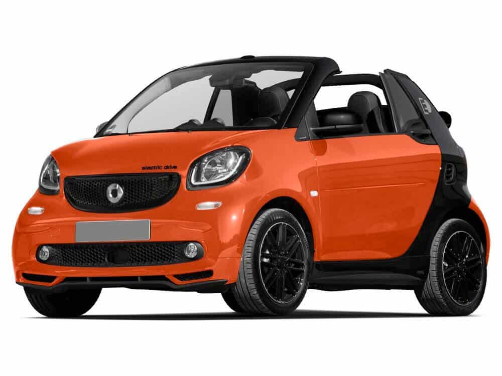 Smart Fortwo eléctrico naranja